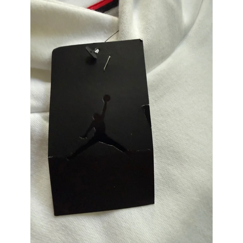 New Nike Air Jordan Jumpman Flight Fleece Hoodie AR9780-100 White Men's XXL NWT